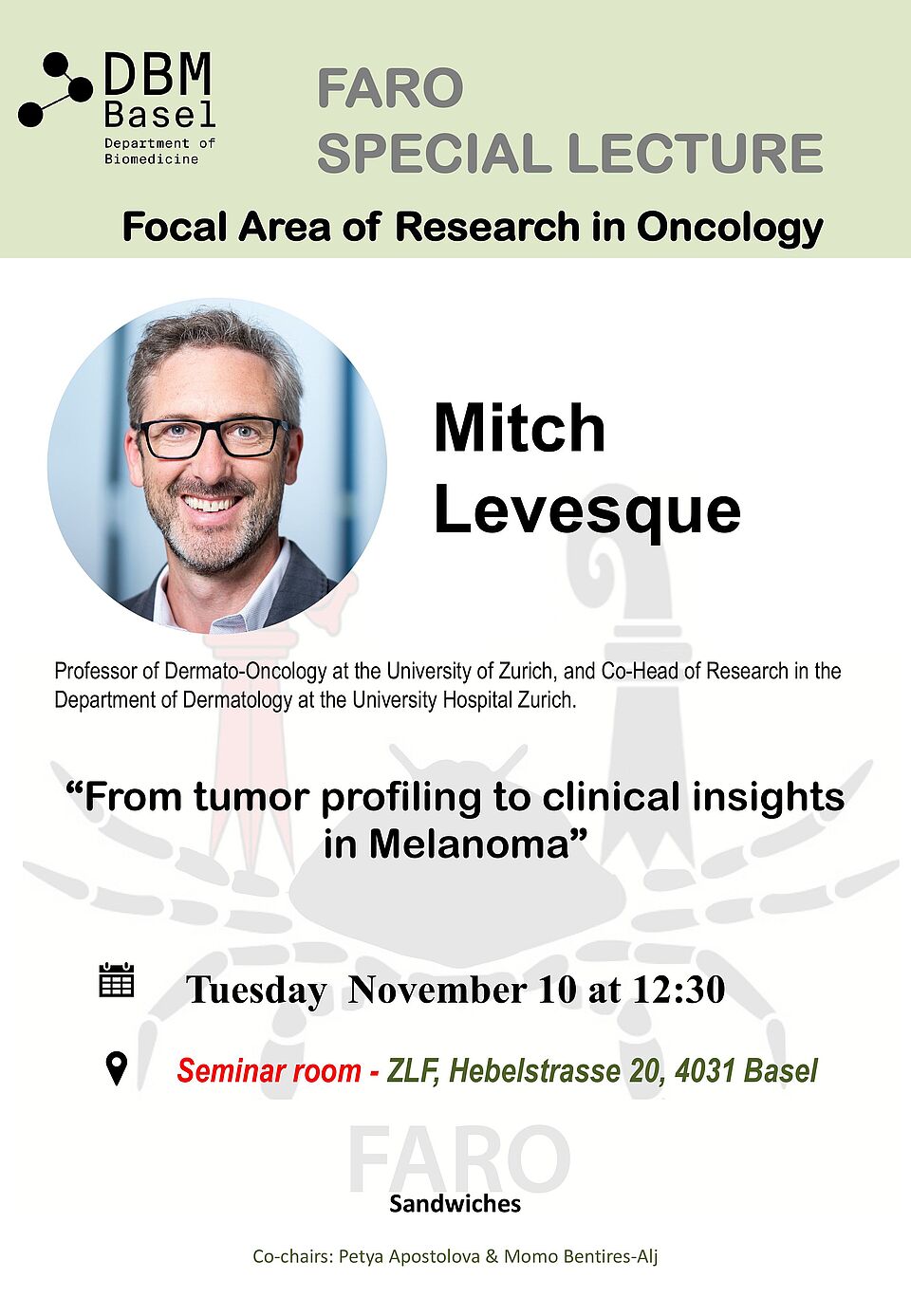 Flyer for Special Lecture with Prof. Mitch Levesque